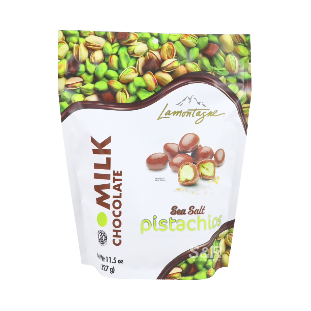 Lamontagne Sea Salt Pistachio Chocolate Almonds 327g